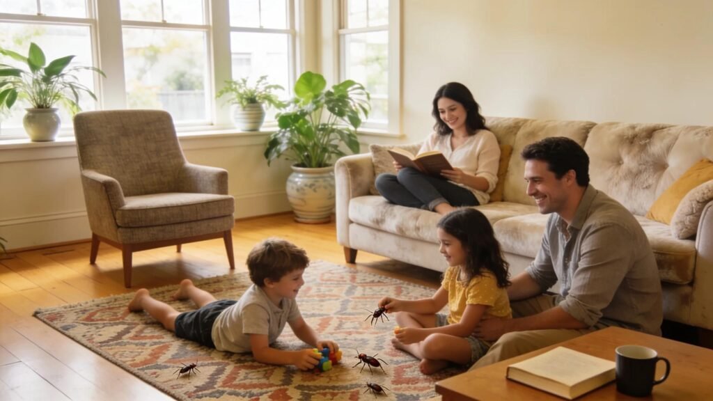 Cozy Melbourne home interior representing a pest-free environment