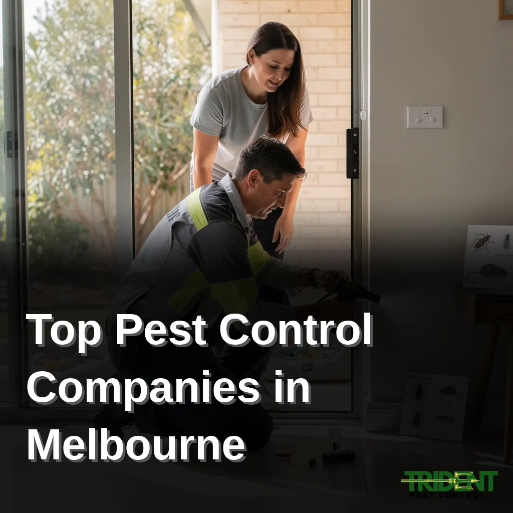Pest control technician inspecting a home in Melbourne West